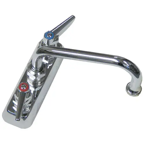 T&S Brass B-1110 Workboard Faucet, Deck Mount, 4 Centers, 6 Swing Nozzle