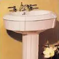 Jacuzzi R196959 LAV WHT 4CC TORRETTA USE W/PEDESTAL R197 & SKIRT