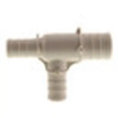Everflow PPRT3411 3/4 Inch x 1/2 Inch x 1/2 Inch PEX Barb Reducing Tee Plastic Poly Alloy