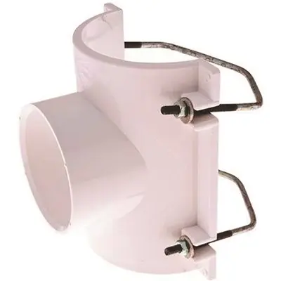 IPS Corporation 82660 Model R4873K Saddle Tee Kit 3 in Inlet For 4 in SCH 40 DWV PVC Pipe
