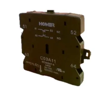 Packard C03A11 25-60A AUX SWITCH 1NC + 1NO TITAN MAX