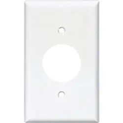 Mulberry 86221 Stainless Steel 1-Gang Wallplate 30/50-Amp 3-Wire Range/Dryer Receptacle White