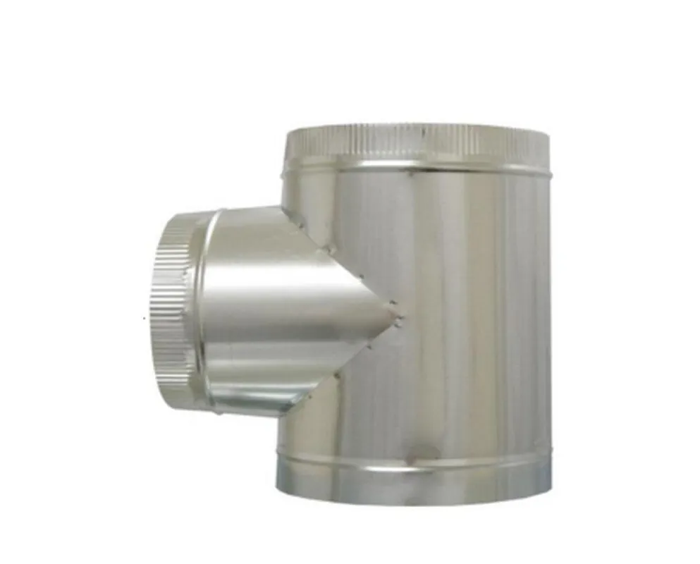 Cody Company 825444 4 x 4 x 4 in. Duct Tee with Crimp