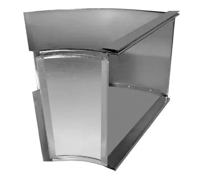 Southwark Metal 13S108 Square Throat Broadway Flat Angle 10 x 8 in 45 deg