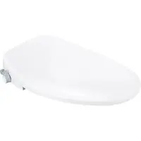 Church 7BHV2000E Haven Elongated Plastic Bidet Toilet Seat Closed Front with Cover