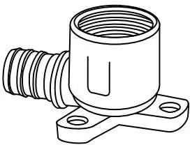 BMI USA INC 39399 ELL 1/2 BRS DROP-EAR INSRTXFPT 46233 V5027ZL LEAD FREE