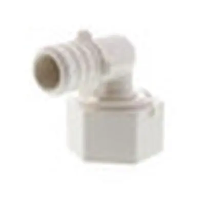 Everflow PPSL3434 PEX Barb x FIP 90 Degree Swivel Elbow Pipe Fitting