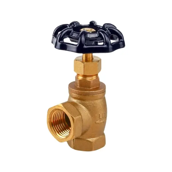 Everflow 74342-NL FIP Globe Style Angle Stop Valve Brass 3/4 Inch