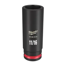 Milwaukee 49666124 SHOCKWAVE Impact Duty 3/8 Drive 11/16 Deep 6 Point Socket