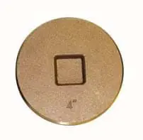 IPS Corporation IPS-68703 4 Brass R/H Plug 240 Cleanouts
