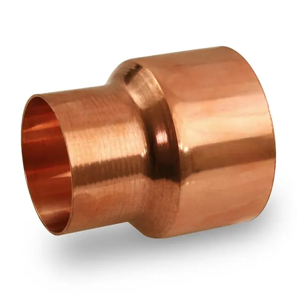 Everflow CCRC1218 Copper Reducing Coupling Fitting with Rolled Tube Stop 1/2x1/8