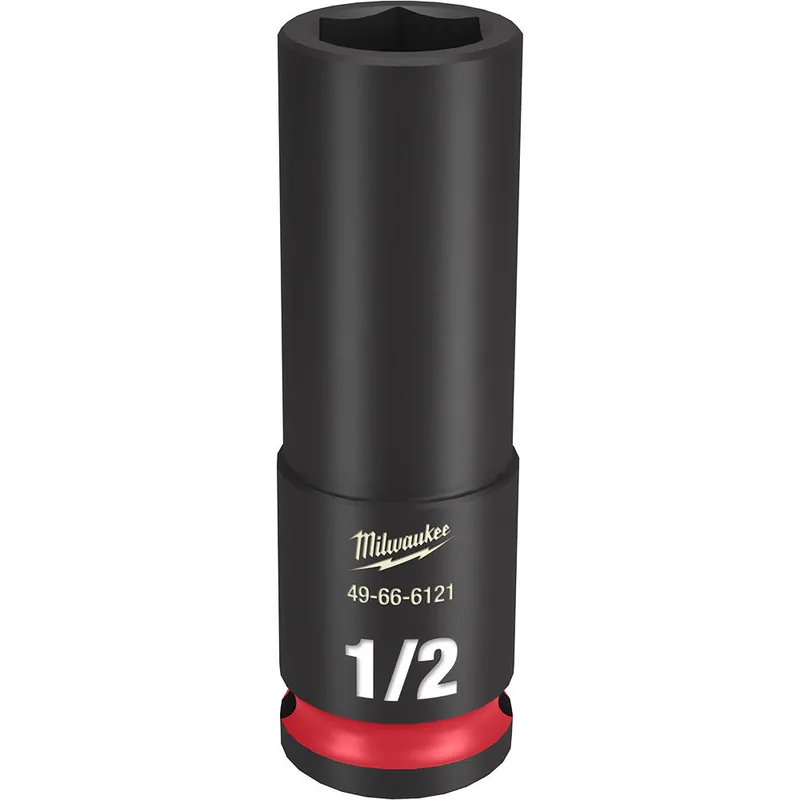 Milwaukee tool 49-66-6121 shockwave impact duty 3/8 drive 1/2 deep 6-point socket