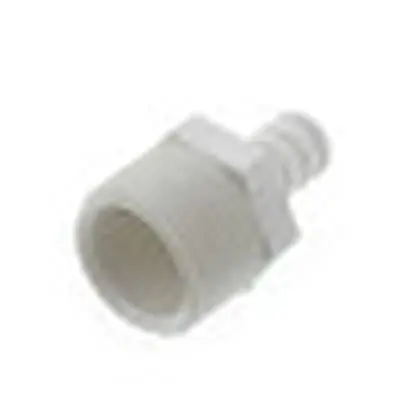 Everflow PPMA1234 1/2 Inch PEX Barb x 3/4 Inch MIP Adapter Pipe Fitting Plastic Poly Alloy