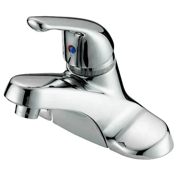B&K 222-334BW 222 Bathroom Kitchen Faucets, Commercial/Residential, 1.2 gpm Flow Rate, 4 in Center, Standard Spout, Chrome-Plated