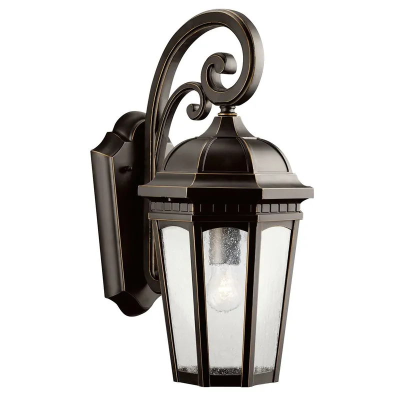 Kichler 9033RZ The Courtyard 1 Light Outdoor Wall Light