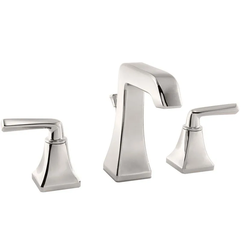 Pfister LG49-FE0D Park Avenue Two Handle Widespread Bathroom Sink Faucet in Polished Nickel