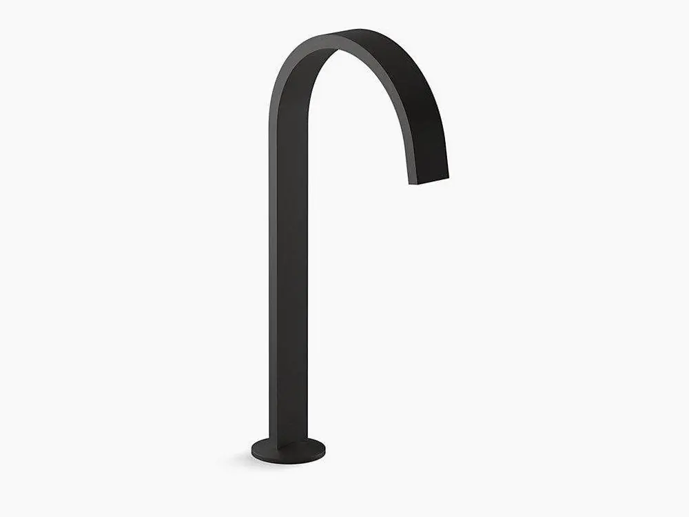 Kohler 77966-BL Components Bathroom Sink Spout with Ribbon Design