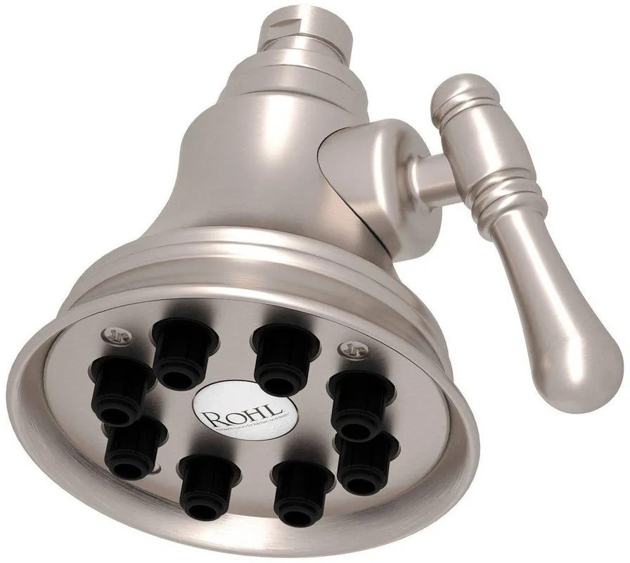 Rohl WI0123STN Bellia Single Function Showerhead in Satin Nickel