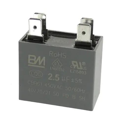 MIDEA 17400101000019 Capacitor Fan Motor 2.5UF 4