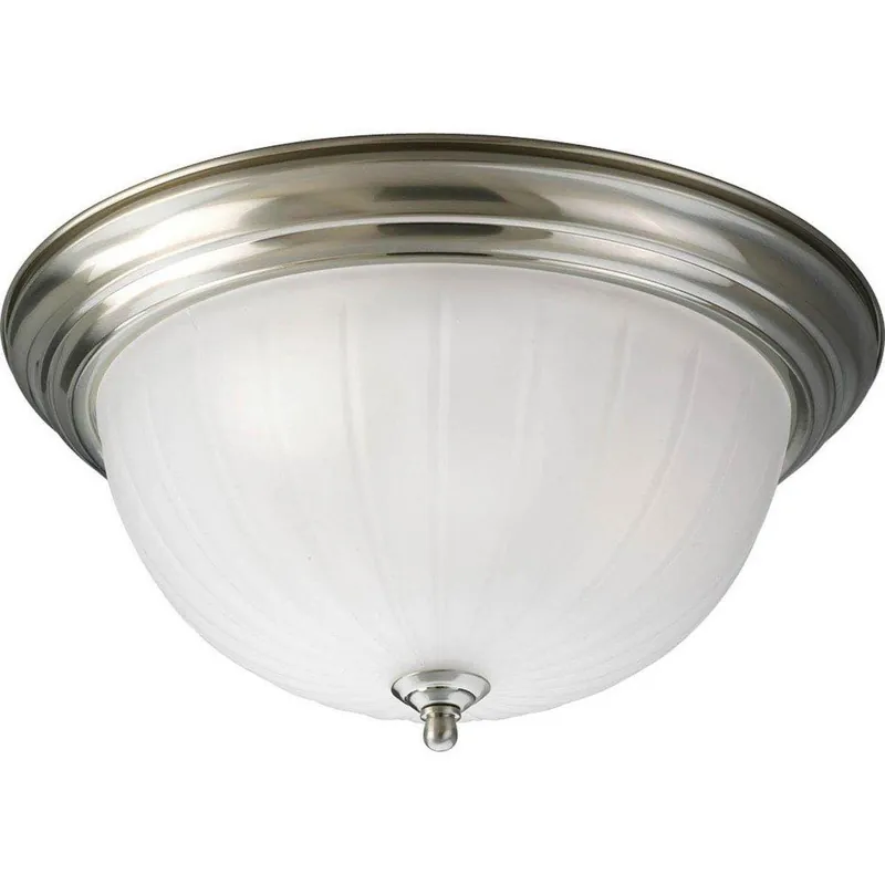 Progress Lighting P3818-09 Melon 60W 3-Light 120V Flushmount Ceiling Fixture