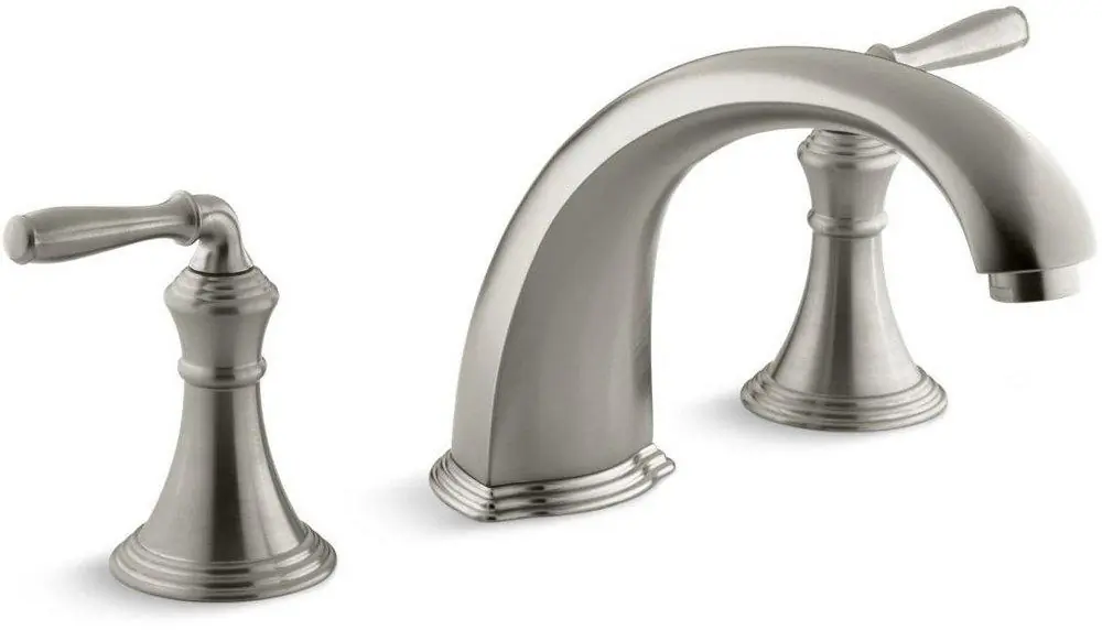 Kohler T398-4-BN Devonshire Two Handle Roman Tub Faucet in Vibrant Brushed Nickel Trim Only