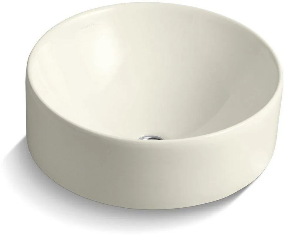 Kohler 14800-96 Vox 16-1/2 x 16-1/2 in. Round Vessel Mount Bathroom Sink
