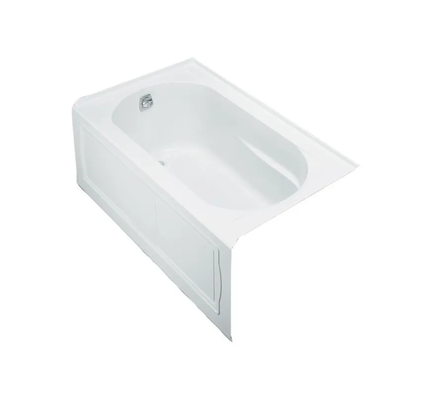 Kohler 1357-LA-0 Devonshire 60 in. x 32 in. Whirlpool Alcove Bathtub with Left Drain