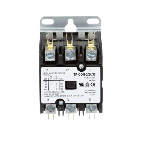 TRADEPRO TP-CON-3/24/30 3 POLE 24 VOLT 30 AMP CONTACTOR