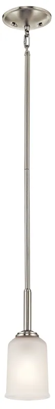 Kichler 43674NI Shailene Mini Pendant 1 Light 11 Inch