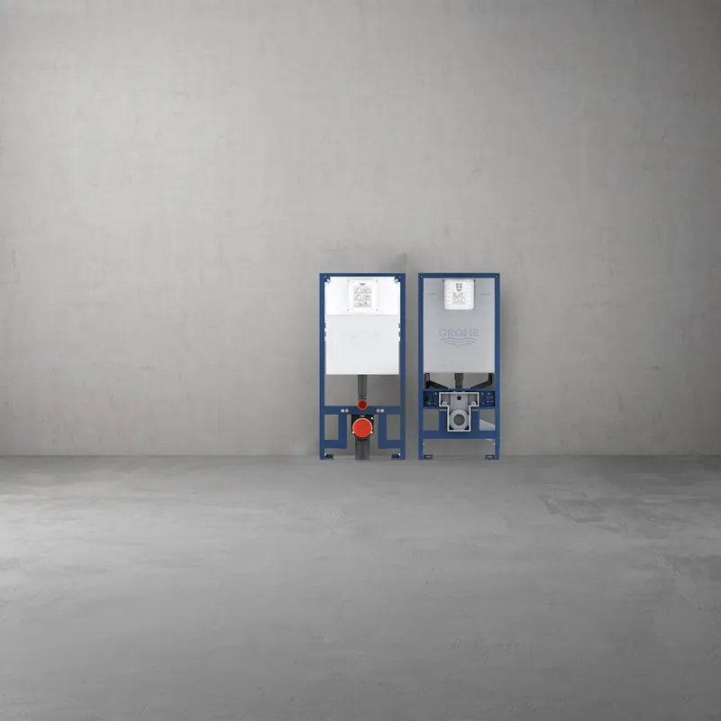 Grohe 39688000 Rapid SL Slim 2 x 4 In-Wall Carrier for Toilet