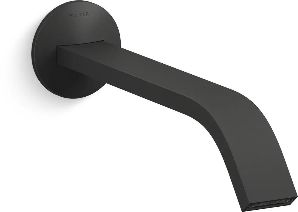 Kohler T23888-BL Components Wall Mount Bathroom Sink Faucet in Matte Black