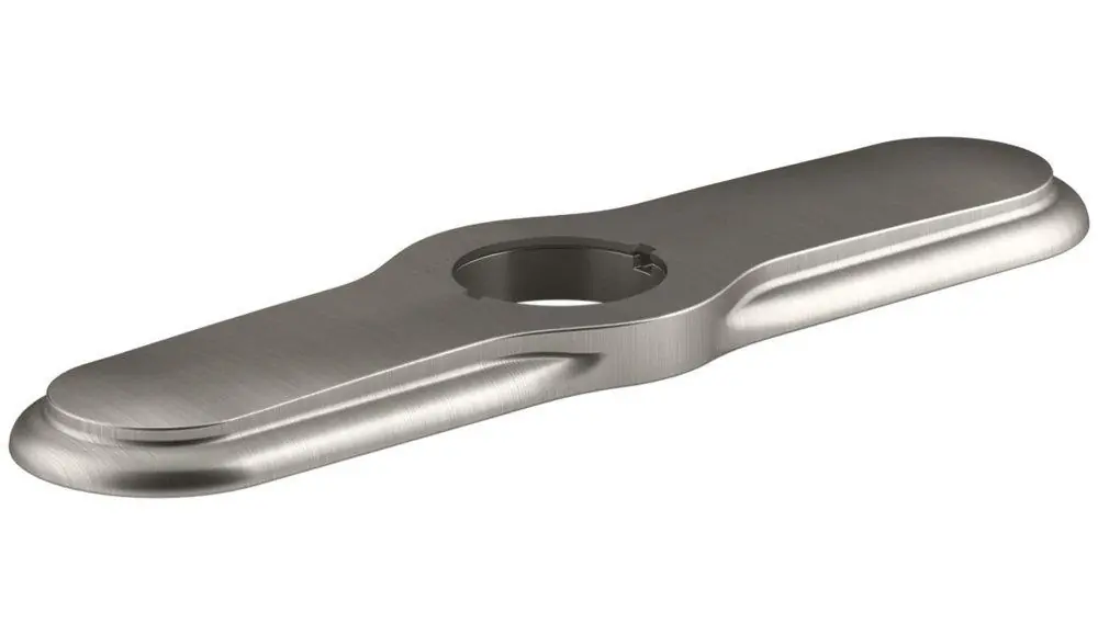 Kohler 99272-VS 3-Hole Kitchen Escutcheon in Vibrant Stainless Steel