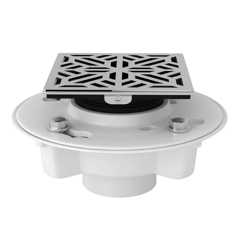 Rohl SDPVC2/3-3144APC PVC 2 X 3 Drain Kit With 3144 Mosaic Decorative Cover in Polished Chrome