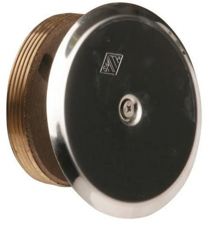 Jay R Smith 4472T04 4472 Series Taper Thread Plug with Cover Bronze & Stainless Steel