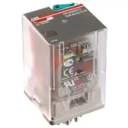 ABB 1SVR405622R0000 Interface Relay without LED 3 C/O Contacts 250V/10A 24 V AC Coil