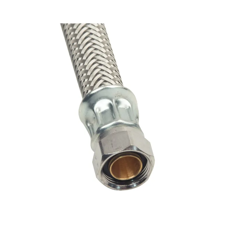 BrassCraft S1-30AF Flexible Braided Water Faucet Connector, 3/8 x 1/2 in, Compression x FNPT, 30 in L, 125 psi
