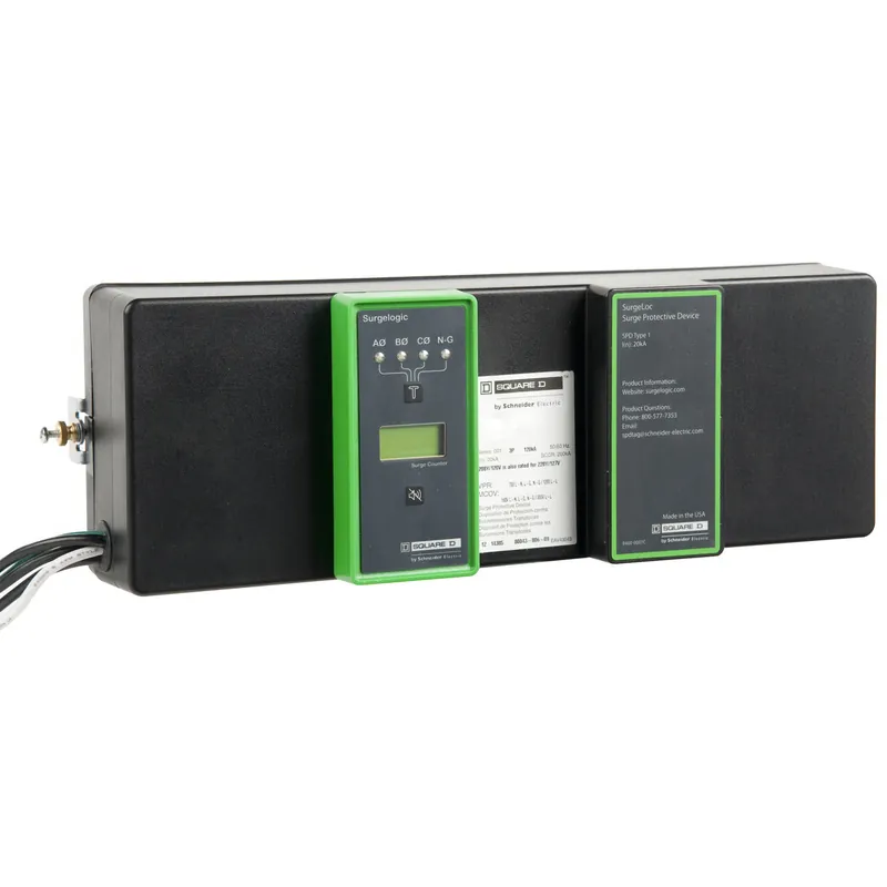 Square D SSP02SBA12D Surge protection device Surgelogic Surgeloc 120kA 208Y/120VAC 3 phase 4 wire SPD type 1