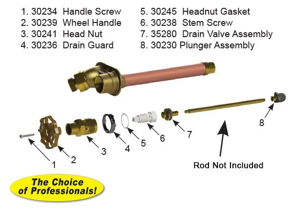 WCM Industries RK-25 Wall Faucet Repair Kit
