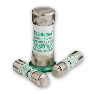 Littelfuse CCMR03.5TXP Time Delay Fuse 3.5 A 600 VAC/300 VDC 20/200 kA Interrupt Class CC