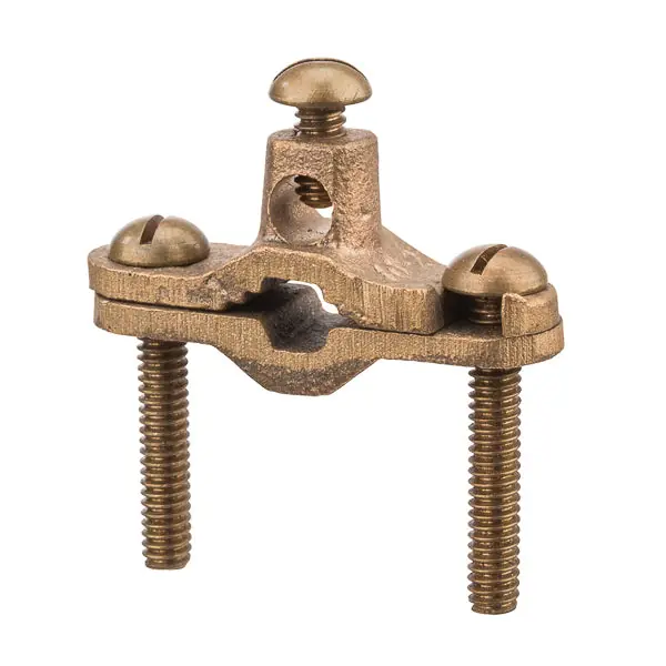 NSI G-1-SDBR Heavy Duty Grounding Clamp 3/8 to 1 in Rod 10 to 2 AWG Conductor