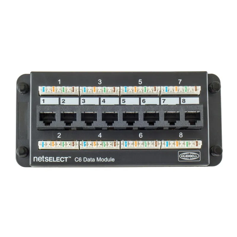 Bryant Electric NSODM8C6 Data Module 1-Unit 8-Port Cat 6 Standard