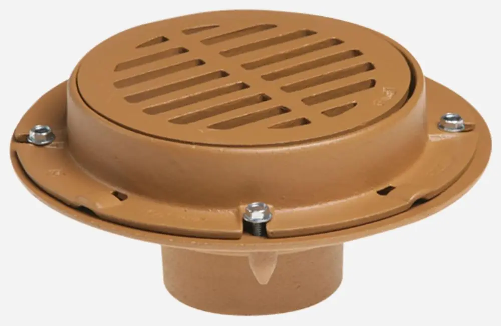 Jay R. Smith 2110Y04 2000 Series 4 In. No Hub Cast Iron Floor Drain