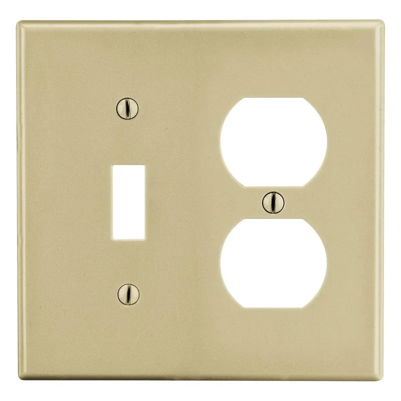 Bryant Electric P18I Wall Plate Non-Metallic Standard 2 Gangs