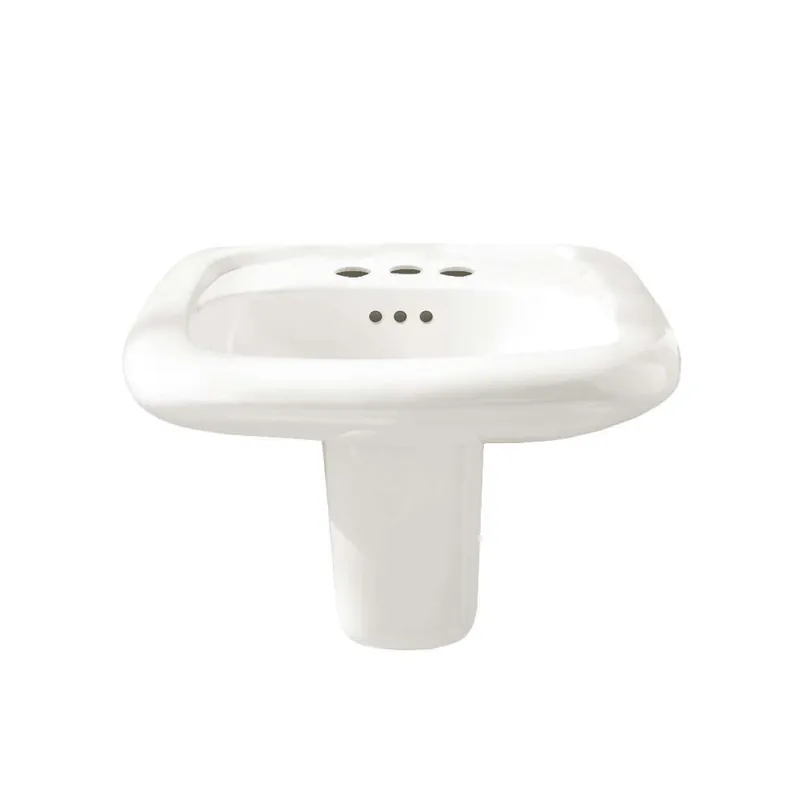 American Standard 0955123EC.020 Murro Wall-Hung EverClean Sink with Center Hole Only in White