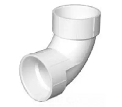 CHARLOTTE PIPE AND FOUNDRY COMPANY PVC003002600 12 in. Hub x Hub PVC DWV Sanitary 90-Degree Elbow
