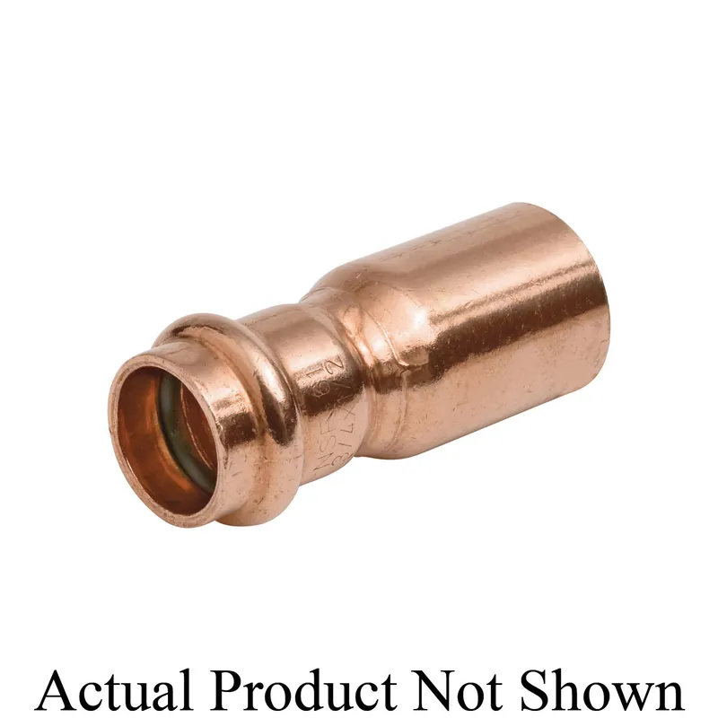 NIBCO 9009790PC Large Diameter Reducer, 3 x 1-1/4 in Nominal, Fitting x Press End Style, Wrot Copper