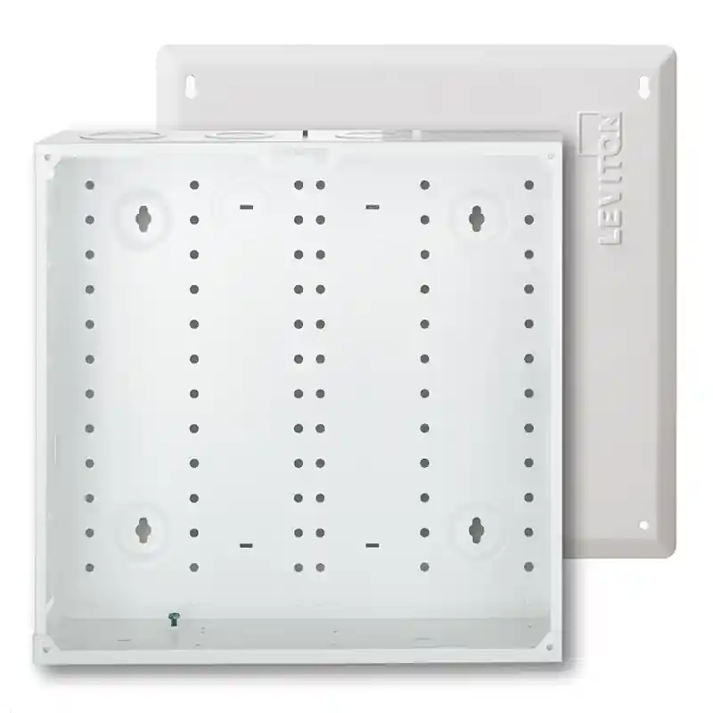 LEVITON 47605-14W Media Enclosure With Cover White