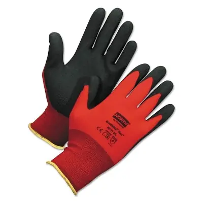Honeywell NF11X/6XS NorthFlex Red Foam PVC Fingers/Palm Coated Gloves X-Small