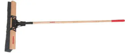 AMES TRUE TEMPER INC BR24SM15 Razorback Push Broom Smooth Surface 24 W/Hdl