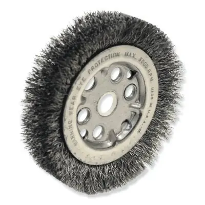 Weiler 1502 Maximum Density Crimped Wire Wheel Brush 6000 RPM 4-1/4 in dia